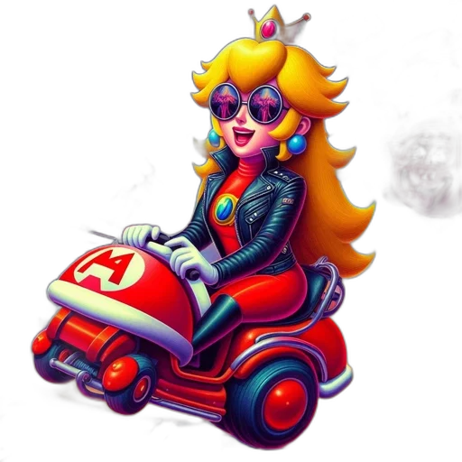 car, concept art, pixel art, 3d render, cartoon, vibrant, scene, nintendo transparent PNG cut-out