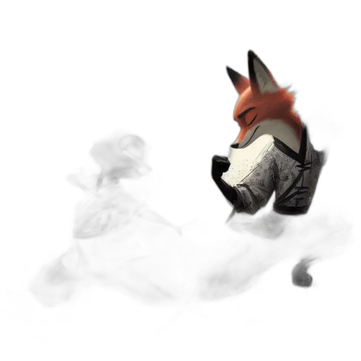 mask, creature, animal, hat, concept art, 3d render, pixel art, fantasy art transparent PNG cut-out