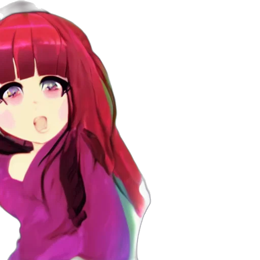 dress, anime, 3d render, pixel art transparent PNG cut-out