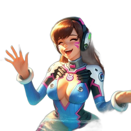 robot, jacket, face, dress, concept art, 3d render, anime, pixel art transparent PNG cut-out