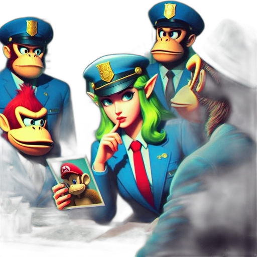 concept art, 3d render, comic book art, pixel art, four, anthropomorphic, characters, including transparent PNG cut-out