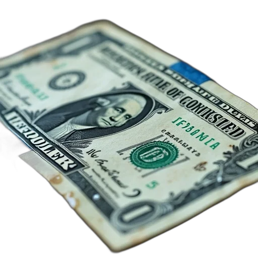 close-up, wet, united, states, one-dollar, bill, blue, stripe transparent PNG cut-out