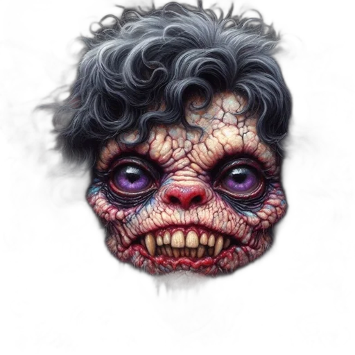 face, mask, creature, concept art, photorealistic, pixel art, comic book art, fantastical transparent PNG cut-out