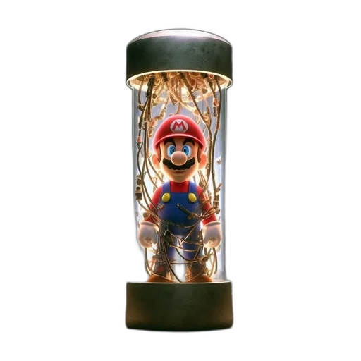 bottle, 3d render, pixel art, concept art, mario, figurine, enclosed, within transparent PNG cut-out