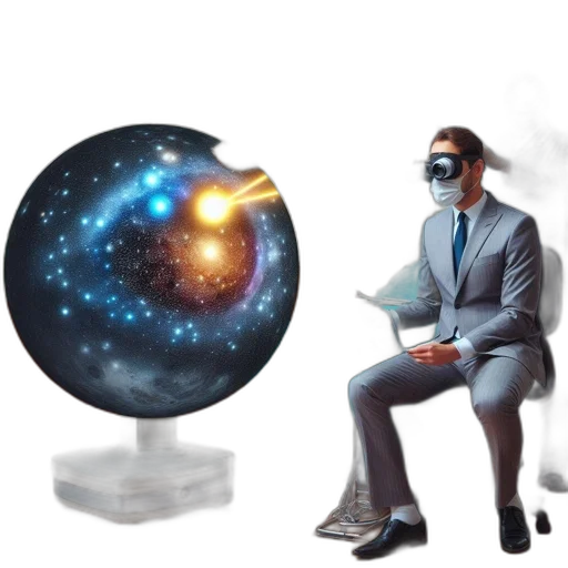 mask, robot, concept art, 3d render, cyberpunk, outer space, apparent, medical transparent PNG cut-out