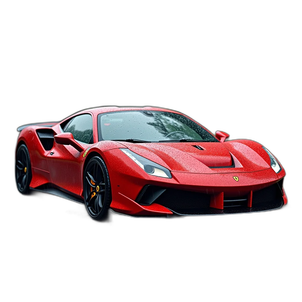 car, weapon, animal, dragon, 3d render, photorealistic, concept art, red transparent PNG cut-out