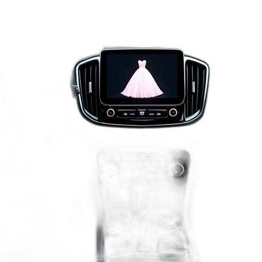 robot, dress, car, crown, concept art, 3d render, photorealistic, pixel art transparent PNG cut-out