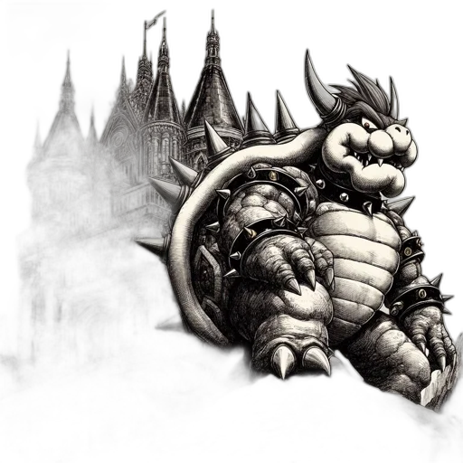dragon, creature, staff, concept art, fantasy art, comic book art, pixel art, fog transparent PNG cut-out