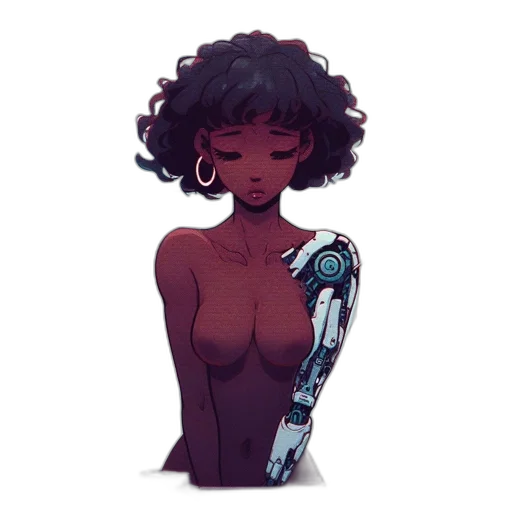 jewelry, dress, robot, sword, concept art, fantasy art, pixel art, cyberpunk transparent PNG cut-out