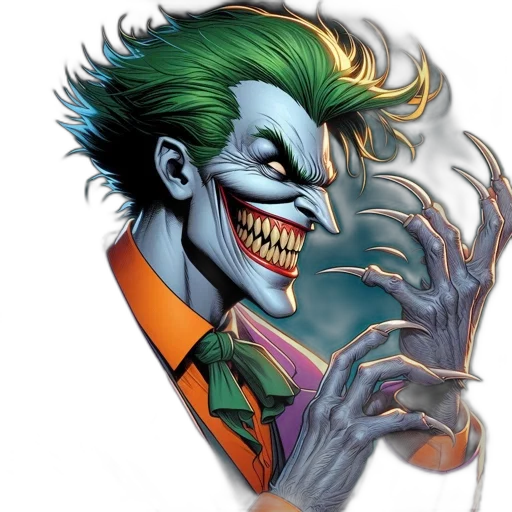 mask, face, comic book art, concept art, cartoon, fantasy art, joker, illustrated transparent PNG cut-out