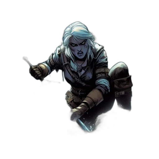 sword, weapon, staff, concept art, comic book art, fantasy art, watercolor, blue transparent PNG cut-out