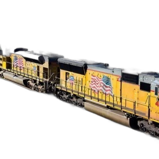 yellow, train, american, flag, decals, travels, through, small transparent PNG cut-out