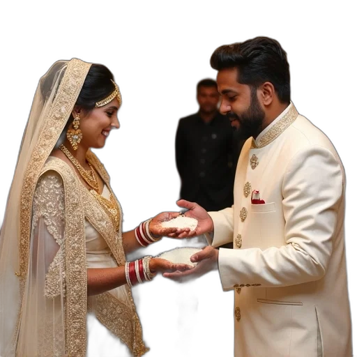jewelry, first, image, shows, traditional, indian, wedding, scene transparent PNG cut-out