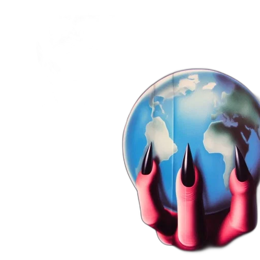 mask, bottle, umbrella, jewelry, vaporwave, 3d render, concept art, photorealistic transparent PNG cut-out