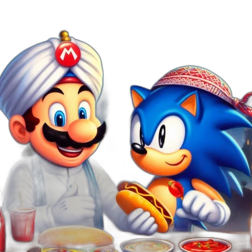 food, hat, concept art, 3d render, pixel art, photorealistic, blue, iconic transparent PNG cut-out
