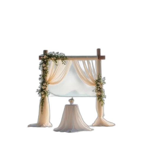 furniture, crown, staff, dress, 3d render, photorealistic, concept art, earth tones transparent PNG cut-out