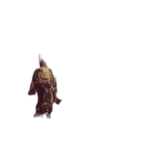 hat, staff, jacket, creature, concept art, pixel art, 3d render, fantasy art transparent PNG cut-out
