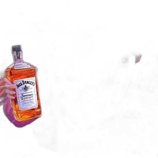 bottle, weapon, dress, crown, 3d render, photorealistic, vaporwave, snow transparent PNG cut-out