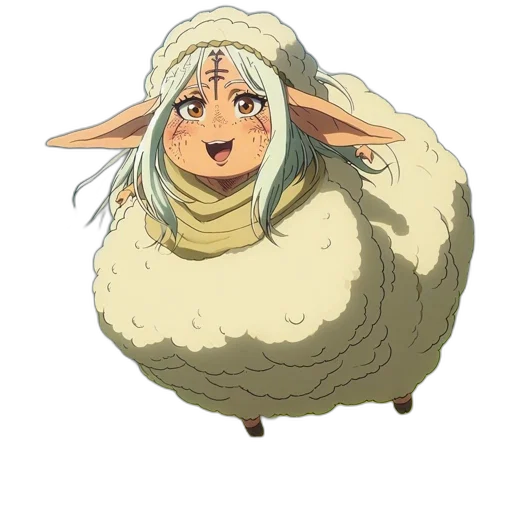 creature, hat, animal, dress, concept art, anime, pixel art, fantasy art transparent PNG cut-out