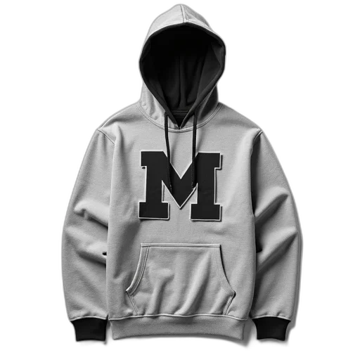 jacket, 3d render, monochrome, grey, hoodie, black, hood, drawstring transparent PNG cut-out