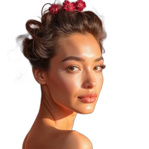 crown, face, jewelry, hair, photorealistic, 3d render, oil painting, concept art transparent PNG cut-out