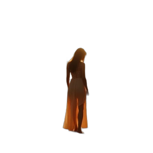 dress, staff, hair, creature, concept art, 3d render, pixel art, photorealistic transparent PNG cut-out