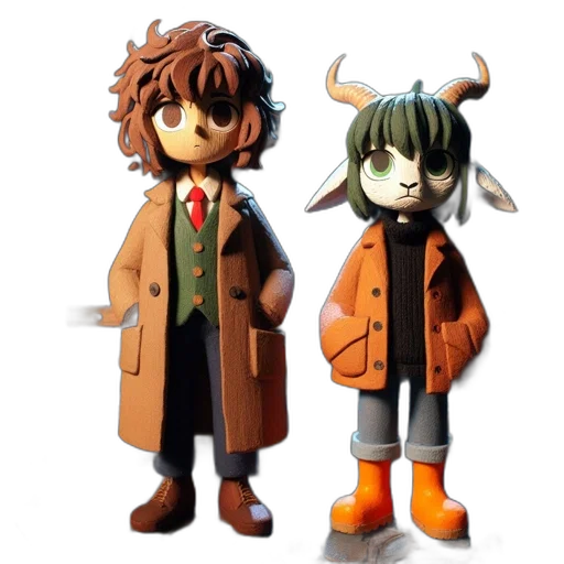 mask, concept art, 3d render, anime, fantasy art, two, individuals, one transparent PNG cut-out