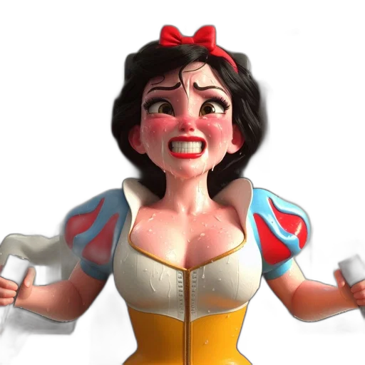 dress, crown, face, 3d render, concept art, cartoon, photorealistic, snow transparent PNG cut-out
