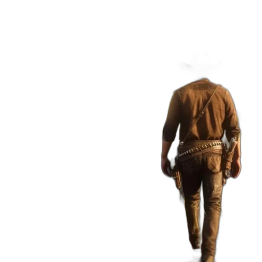 jacket, staff, weapon, creature, concept art, 3d render, photorealistic, pixel art transparent PNG cut-out