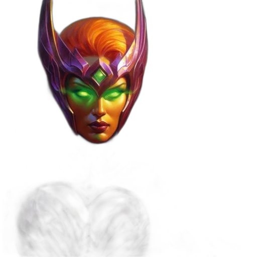 mask, crown, face, concept art, fantasy art, comic book art, pixel art, woman transparent PNG cut-out