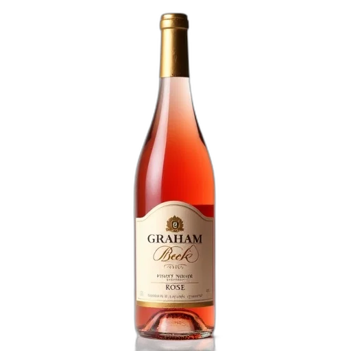 bottle, graham, beck, pinot, noir, rose, wine, gold transparent PNG cut-out