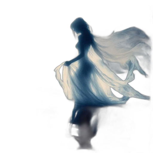 dress, hair, mask, dragon, concept art, fantasy art, photorealistic, watercolor transparent PNG cut-out