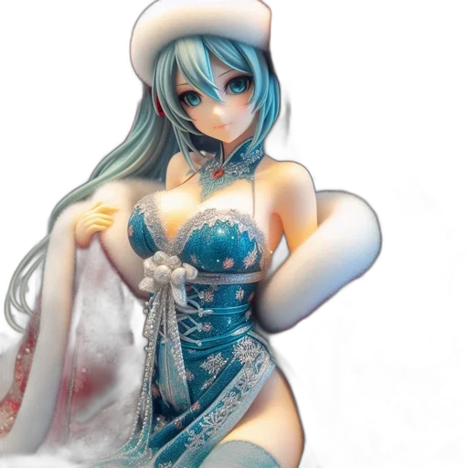 dress, robot, hat, weapon, fantasy art, concept art, 3d render, anime transparent PNG cut-out
