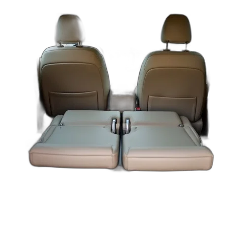 car, furniture, 3d render, interior, rear, seats, folded, down transparent PNG cut-out
