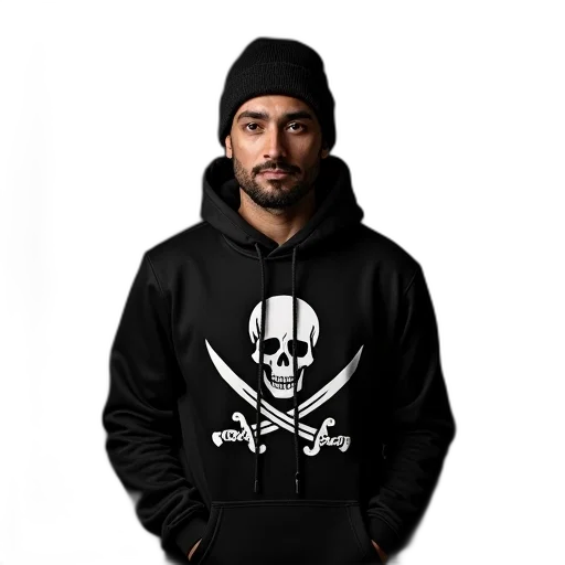 jacket, pixel art, photorealistic, man, wearing, black, beanie, hoodie transparent PNG cut-out
