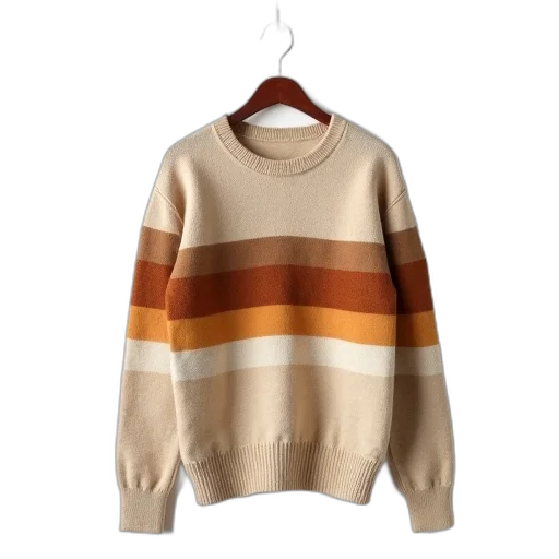 jacket, earth tones, golden, beige, sweater, pattern, horizontal, stripes transparent PNG cut-out