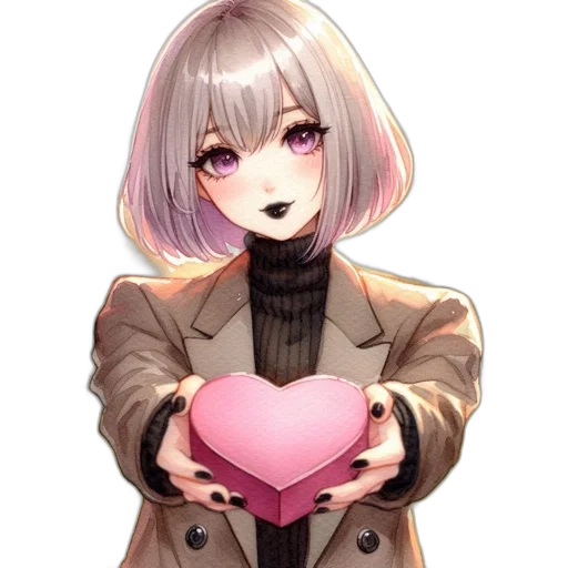 jacket, robot, staff, face, pixel art, anime, concept art, fantasy art transparent PNG cut-out