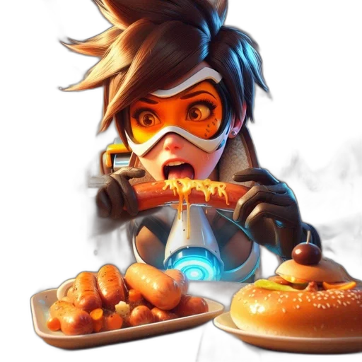 food, staff, concept art, fantasy art, 3d render, pixel art, 3d-animated, character transparent PNG cut-out