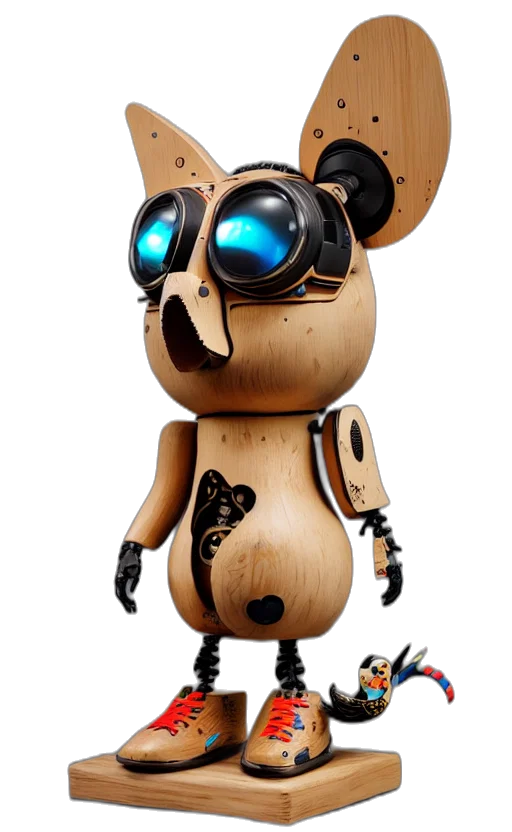 robot, staff, mask, animal transparent PNG cut-out
