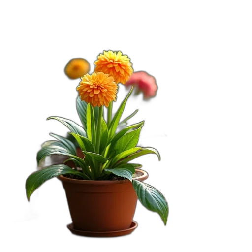 flower, crown, staff, creature transparent PNG cut-out