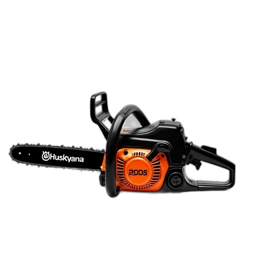 weapon, staff, robot, animal, 3d render, husqvarna, chainsaw, black transparent PNG cut-out