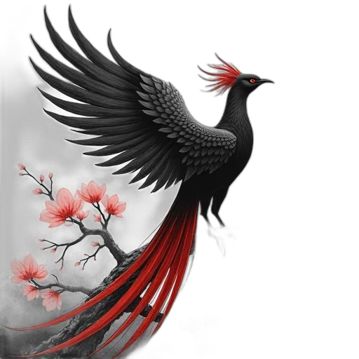 fantasy art, photorealistic, concept art, 3d render, red, dark, black, white transparent PNG cut-out