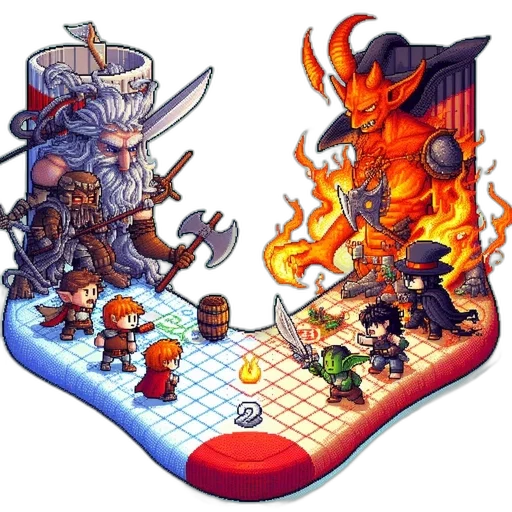 pixel art, concept art, fantasy art, comic book art, fire, pixelated, art, large transparent PNG cut-out