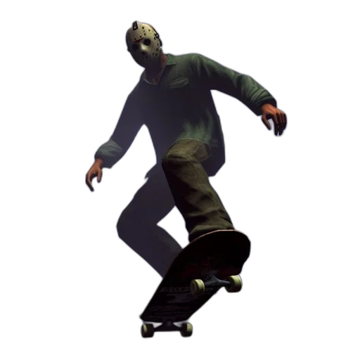 creature, mask, jacket, face, concept art, 3d render, pixel art, photorealistic transparent PNG cut-out