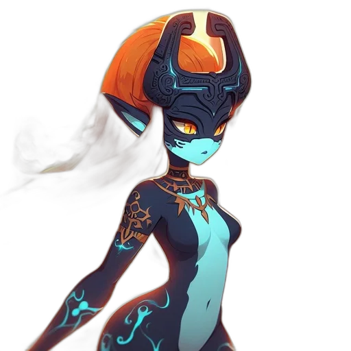 robot, mask, dress, crown, concept art, fantasy art, cyberpunk, 3d render transparent PNG cut-out