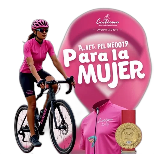 promotional, poster, cycling, event, called, ciclismo, visita, rosa transparent PNG cut-out
