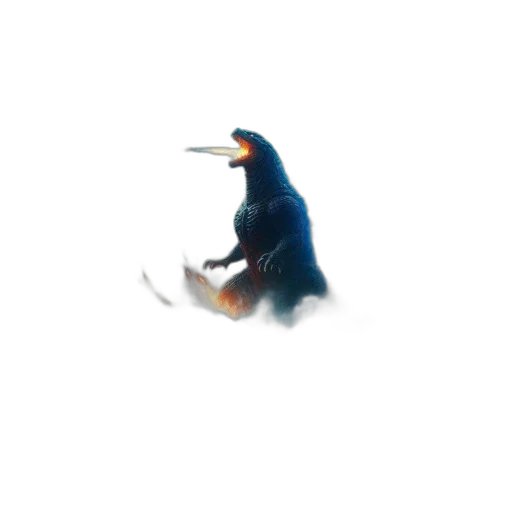 animal, creature, dragon, staff, concept art, pixel art, 3d render, vaporwave transparent PNG cut-out