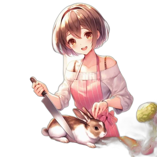 staff, food, weapon, animal, pixel art, anime, concept art, oil painting transparent PNG cut-out