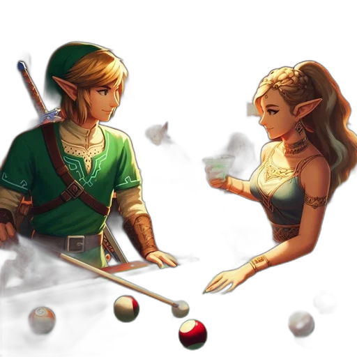 sword, fantasy art, pixel art, concept art, watercolor, fire, green, golden transparent PNG cut-out