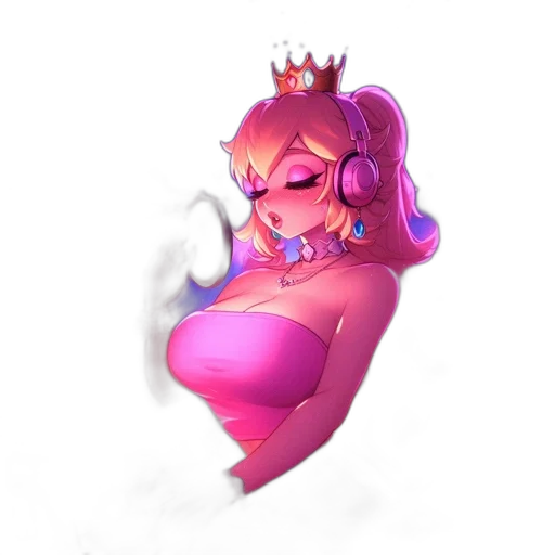 crown, staff, jewelry, dress, concept art, fantasy art, pixel art, vaporwave transparent PNG cut-out